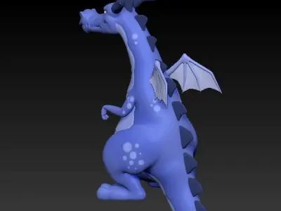 Drakon Stylized Low-poly 3D model