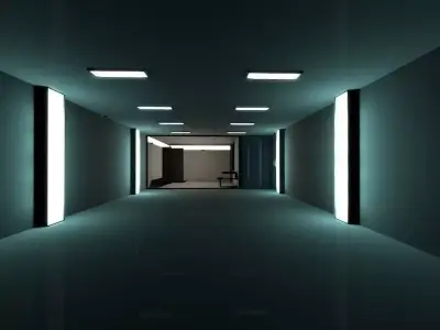 Super Criminal Hi-Tech Lockup Scene Low Poly Game Model Low-poly 3D model