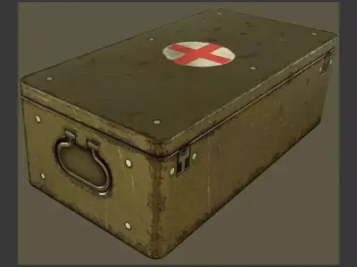 military box - Life Free low-poly 3D model
