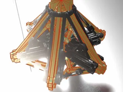 Sphere-Bot with hydraulics Free-Download Free low-poly 3D model