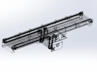 Cold rolled sheet conveyor 3D model