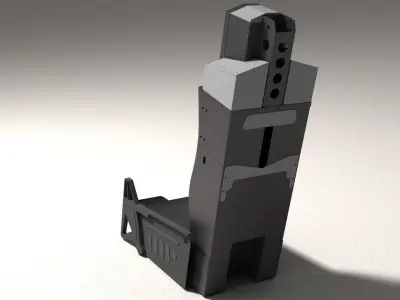 F16 Seat Actual Dimensions 3D print model