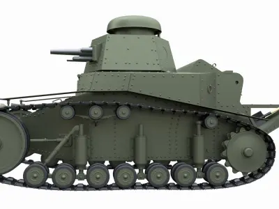 T-18 MS-1 Soviet Light Tank 3D model