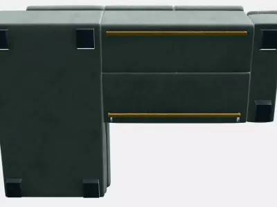 7578 sarokgarnitura balos TSV03 3D model