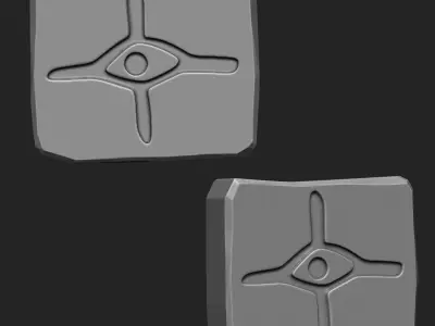 Stylized Old Stone IMM Brush Pack 22 in One 3D model