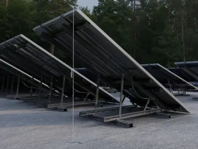 Solar Panels Rigged - New Versions Low-poly 3D model