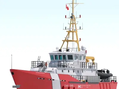 Hero Class Canadian Coast Guard vessel 3D model