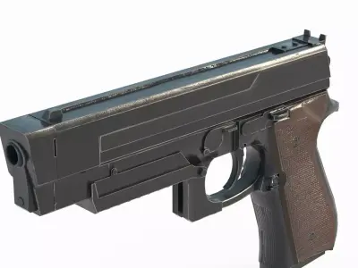 Modern weapons handguns 3D model