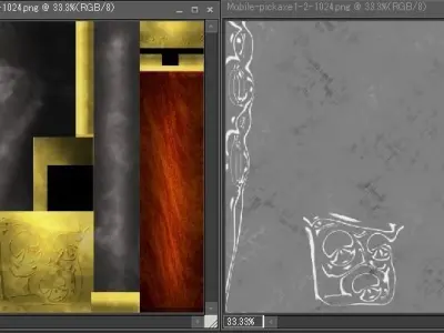 Gimmick weapons Low-poly 3D model