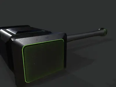 Game Ready necrotic hammer Low-poly 3D model