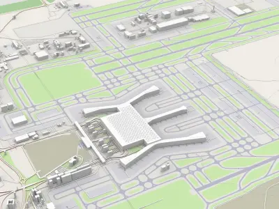 Istanbul Havalimani Airport Turkey 3D model