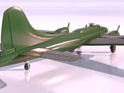 Boeing B17 for 3Dprint 3D print model