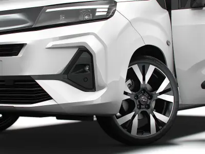 Opel Combo e SWB Van Tailgate HQ Interior 2024 3D model