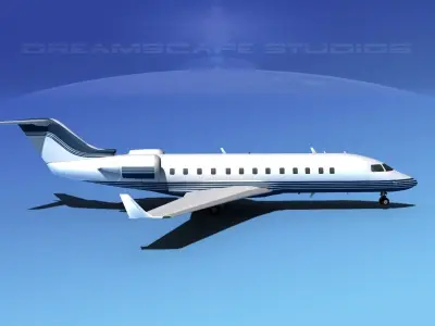 Bombardier Challenger 850 V04 3D model