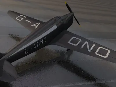 DeHavilland TK2 3D model