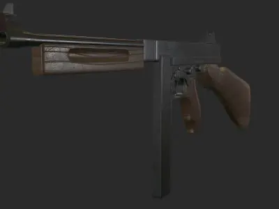 Thompson wooden gun 3D model