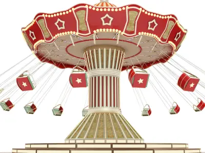 Funfair Swing 3D model