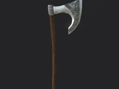 WEAPONS wooden shield Low-poly 3D model