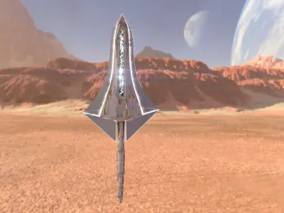 Two Handed Sword - Fantasy Low-poly 3D model