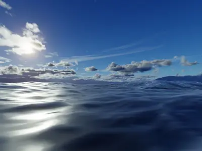 Ocean water surface Free 3D model