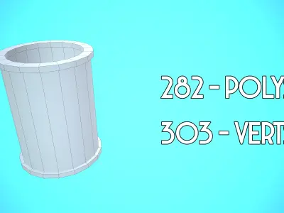 FISH TANK 04 CARTOON STYLIZED Low-poly 3D model