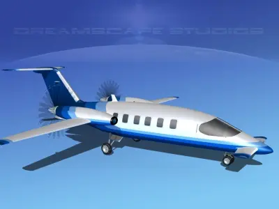 Piaggio Avanti P180 V19 3D model