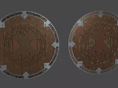 Viking Shield - Alfheim 3D model