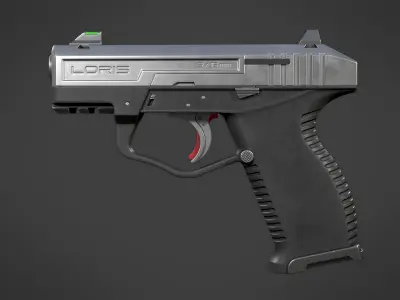 Loris Tactical Pistol WK Low-poly 3D model