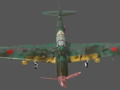 Light Aircraft Low-poly 3D model