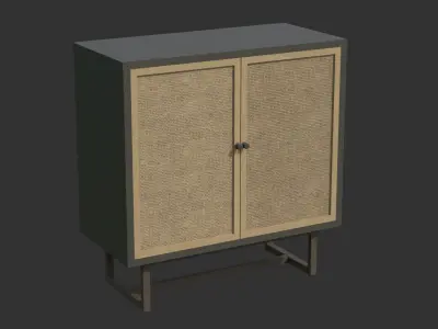 Modern Cabinet Pack Free low-poly 3D model