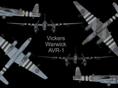 Vickers Warwick ASR-1 3D model
