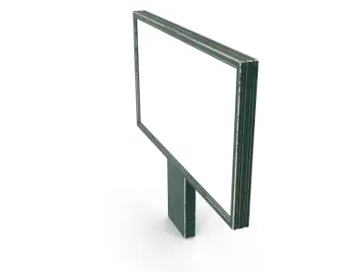 Street Advertising Billboard 17 Low-poly 3D model