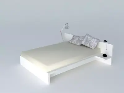 Simple bed Free 3D model order