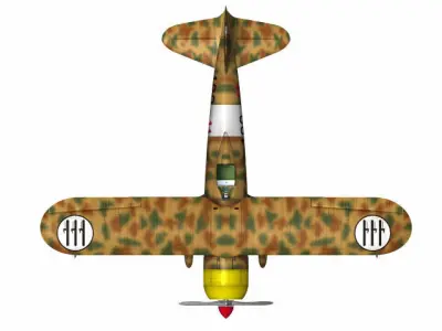 Fiat CR42 Falco 3D model
