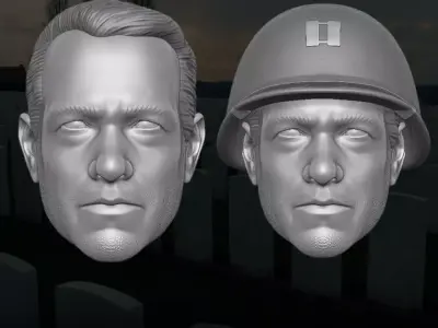 Captain Miller Fan Art 3D Printable files 3D print model