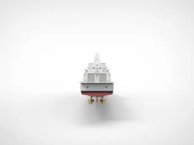 Type 055 destroyers ship 3D model