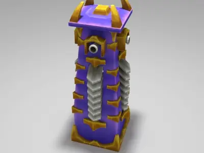 Guard Tower Turret Low-poly 3D model