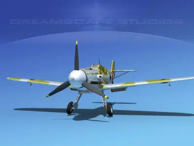 Messerschmitt BF-109 V07 3D model