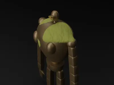 Castle in the sky robot 3D Model 3D model