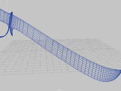 Pirate Cutlass Free low-poly 3D model