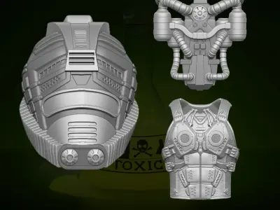 Toxo Viper V1 GIJoe Fan Art 3D printable For Action Figures 3D print model