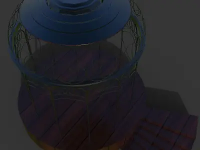 Hobbit Dome Low-poly 3D model