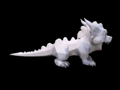 Falkor Dinosaur 3d Model 3D model