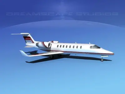 LearJet 45 V18 3D model