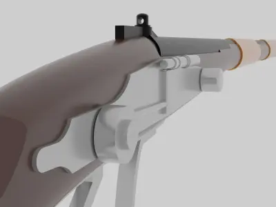 Tusken Cycler Rifle C 3D model