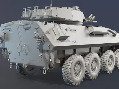 LAV-25 High-Poly armored vehicle 3D model