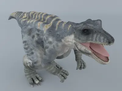 Giganotosaurus dinosaur 3D model