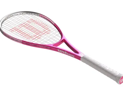 Squash racket collection  Low-poly 3D model