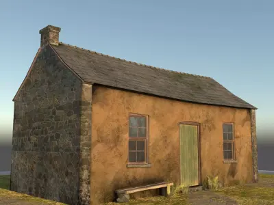 Old House Low-poly 3D model