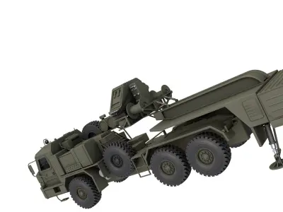 S-400 Launch Vehicle 3D model